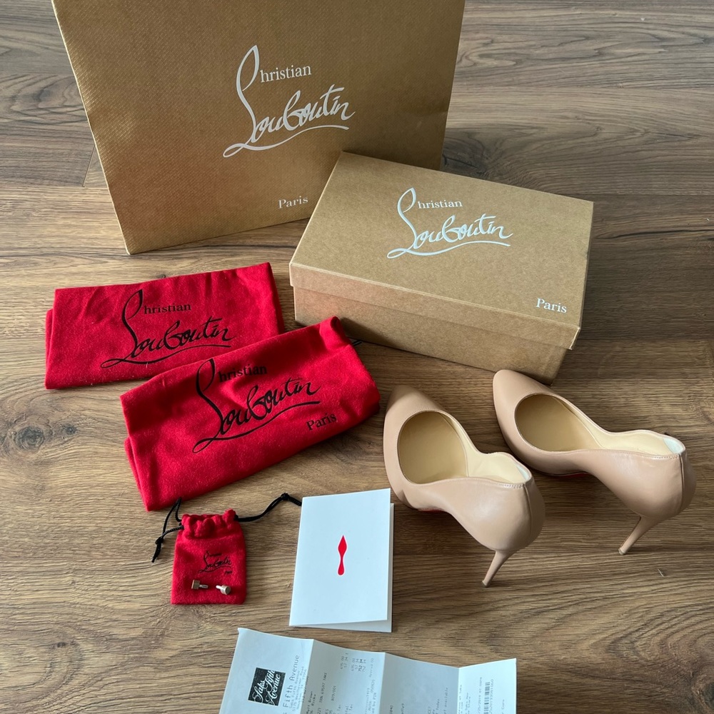 Christian Louboutin Eloise 100 Nappa nude 38.5